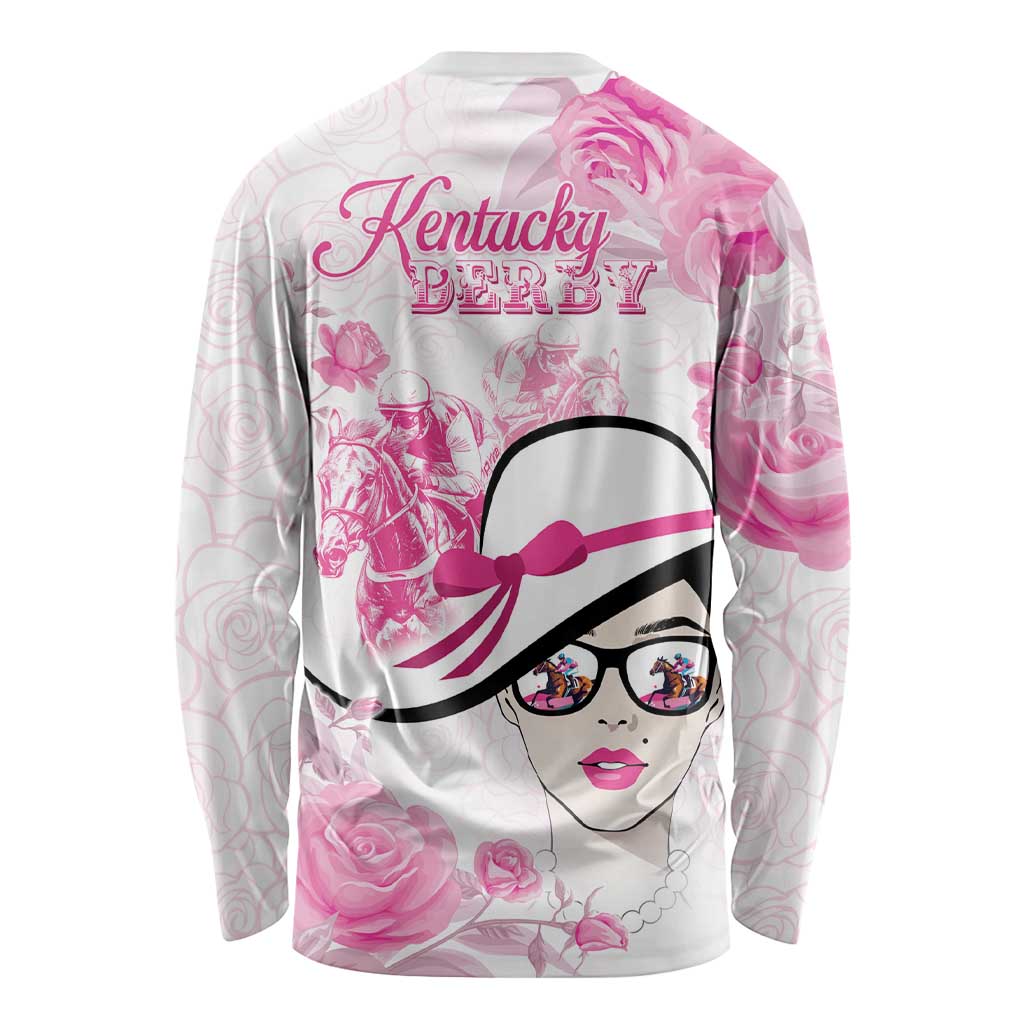 Kentucky Horse Racing Long Sleeve Shirt Fancy Ladies