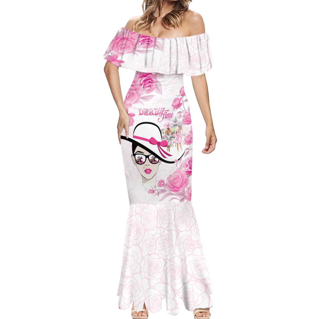 Kentucky Horse Racing Mermaid Dress Fancy Ladies