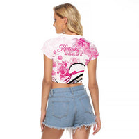 Kentucky Horse Racing Raglan Cropped T Shirt Fancy Ladies