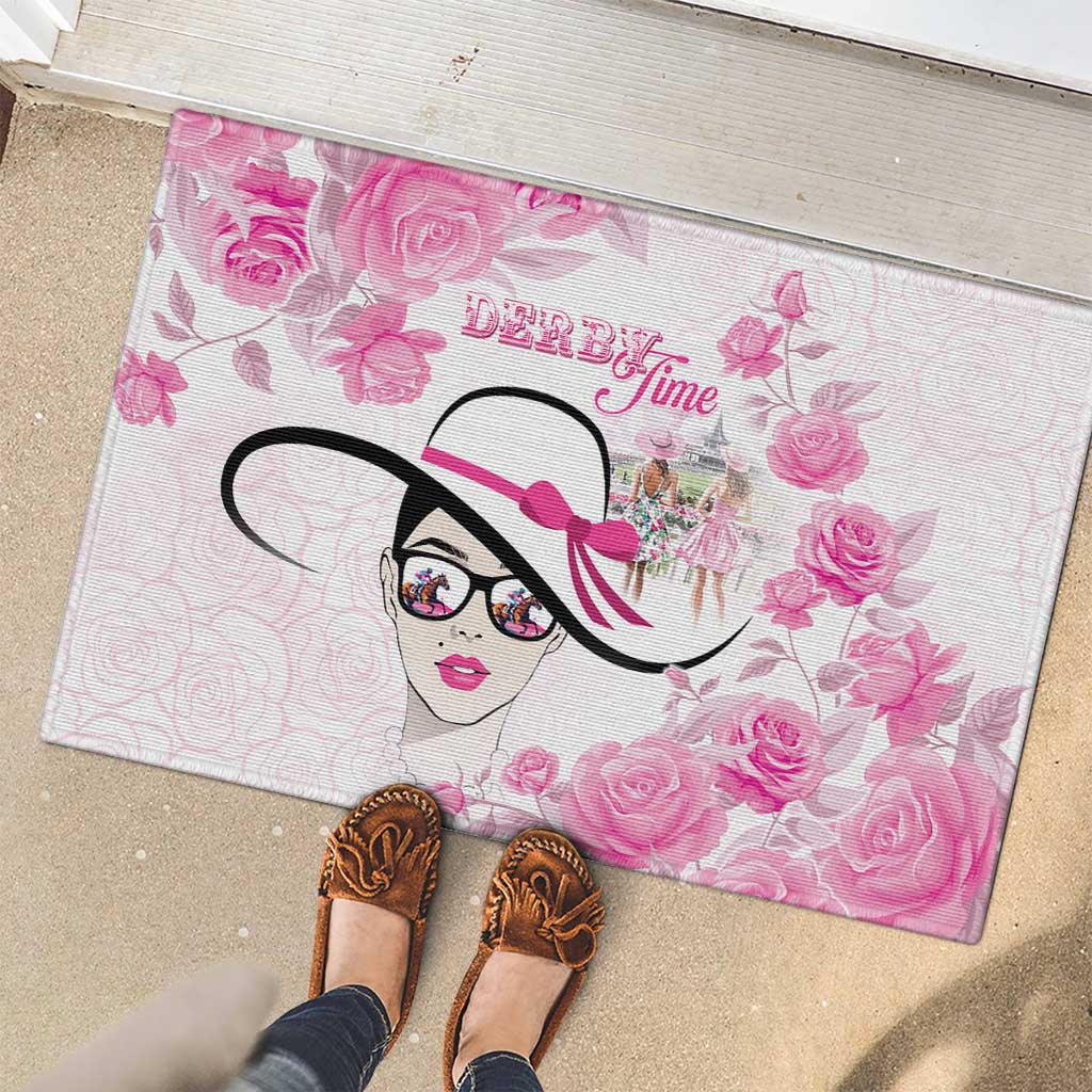 Kentucky Horse Racing Rubber Doormat Fancy Ladies