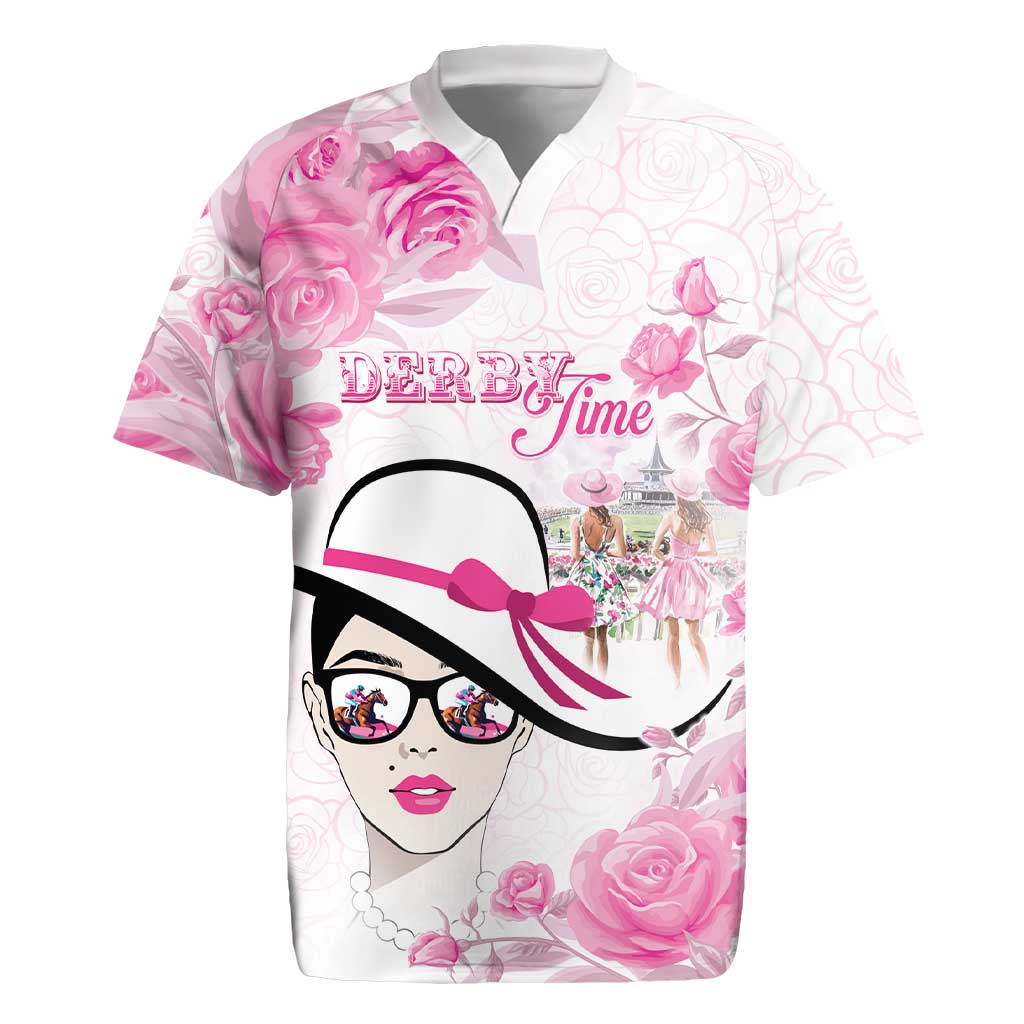 Kentucky Horse Racing Rugby Jersey Fancy Ladies