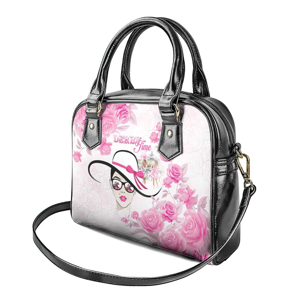 Kentucky Horse Racing Shoulder Handbag Fancy Ladies