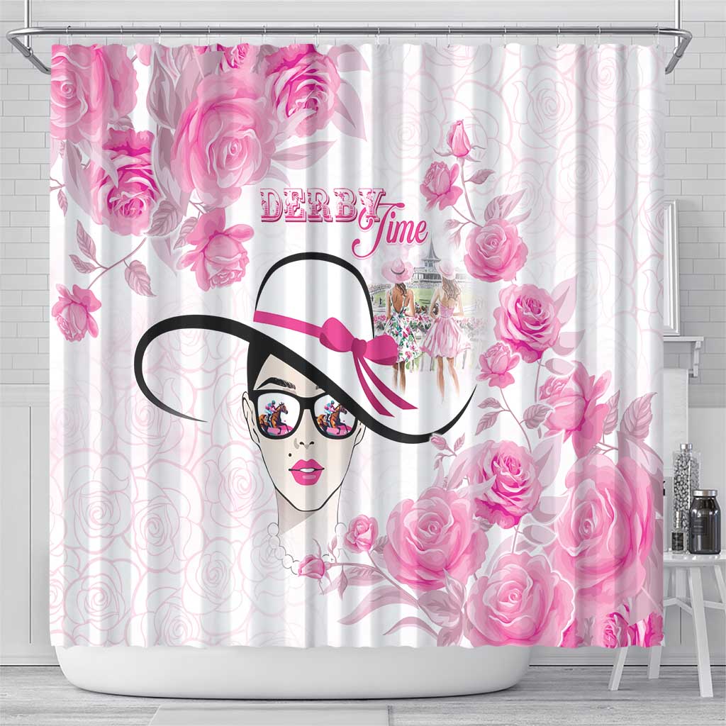Kentucky Horse Racing Shower Curtain Fancy Ladies