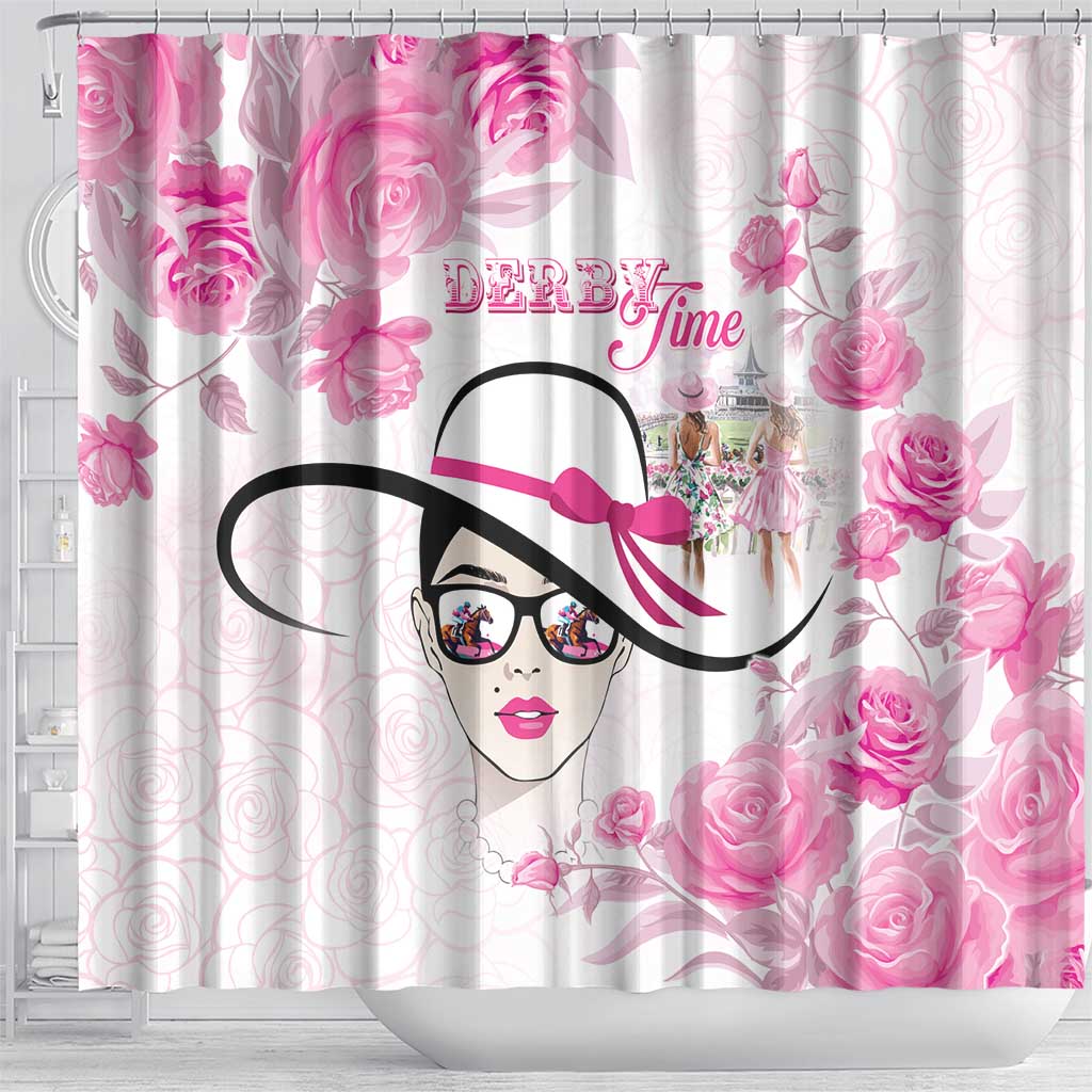 Kentucky Horse Racing Shower Curtain Fancy Ladies