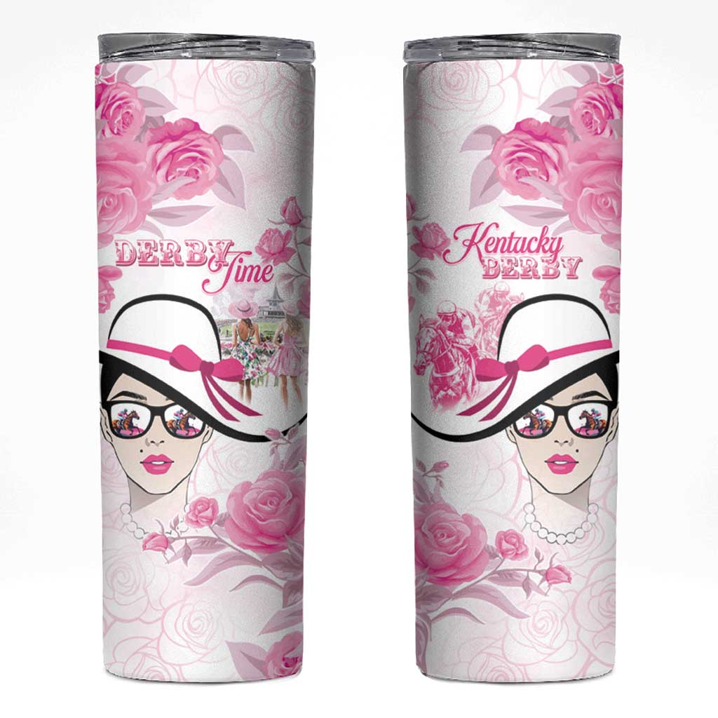 Kentucky Horse Racing Skinny Tumbler Fancy Ladies