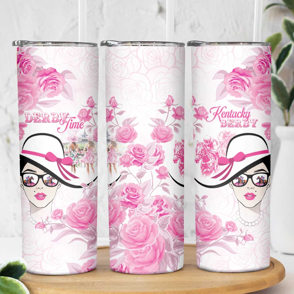 Kentucky Horse Racing Skinny Tumbler Fancy Ladies
