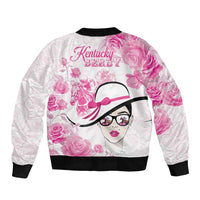 Kentucky Horse Racing Sleeve Zip Bomber Jacket Fancy Ladies