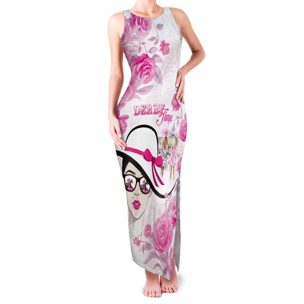 Kentucky Horse Racing Tank Maxi Dress Fancy Ladies