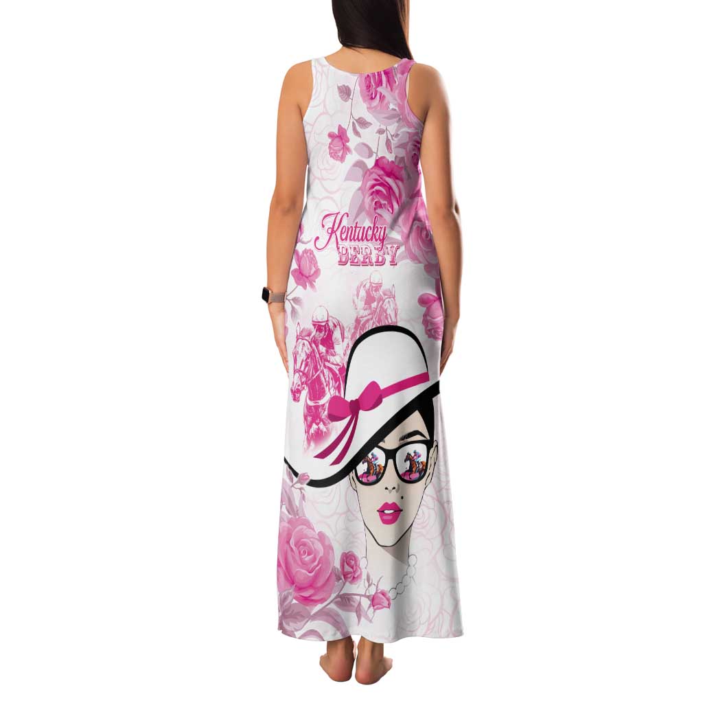 Kentucky Horse Racing Tank Maxi Dress Fancy Ladies