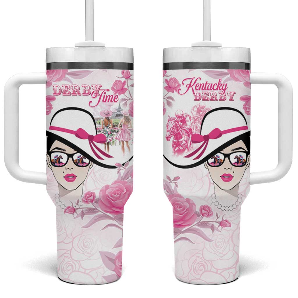 Kentucky Horse Racing Tumbler With Handle Fancy Ladies