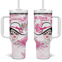 Kentucky Horse Racing Tumbler With Handle Fancy Ladies