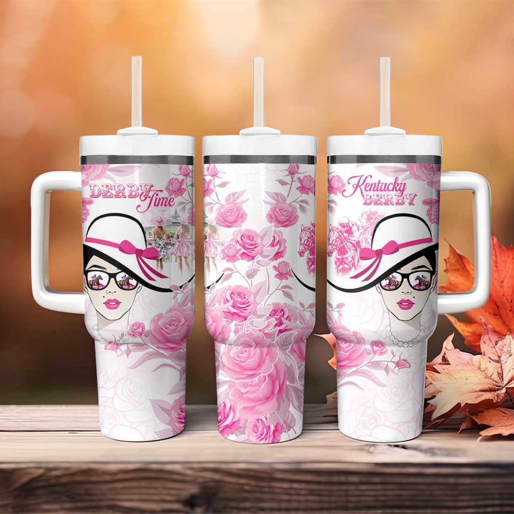 Kentucky Horse Racing Tumbler With Handle Fancy Ladies