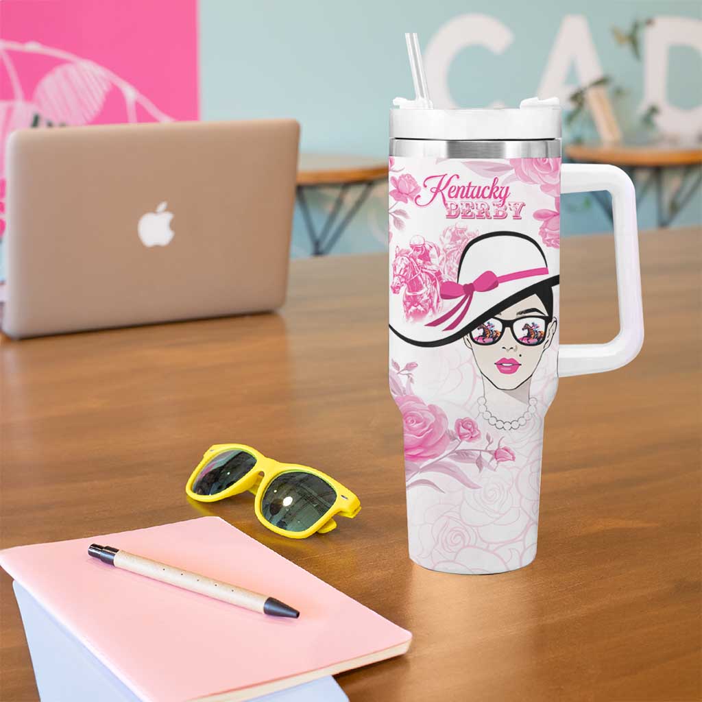 Kentucky Horse Racing Tumbler With Handle Fancy Ladies