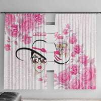 Kentucky Horse Racing Window Curtain Fancy Ladies
