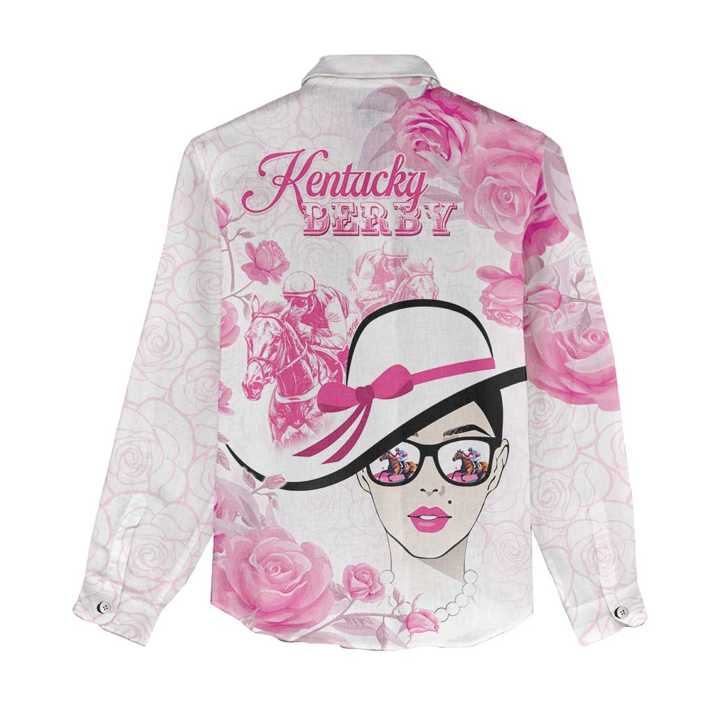 Kentucky Horse Racing Women Casual Shirt Fancy Ladies