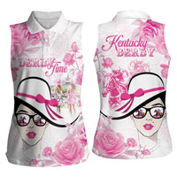 Kentucky Horse Racing Women Sleeveless Polo Shirt Fancy Ladies