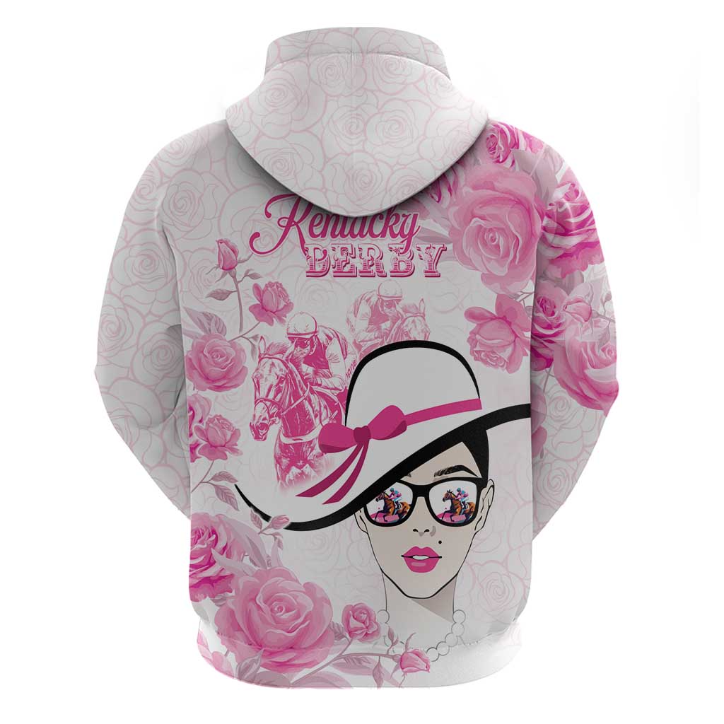 Kentucky Horse Racing Zip Hoodie Fancy Ladies