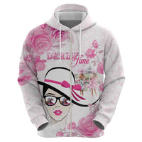 Kentucky Horse Racing Zip Hoodie Fancy Ladies