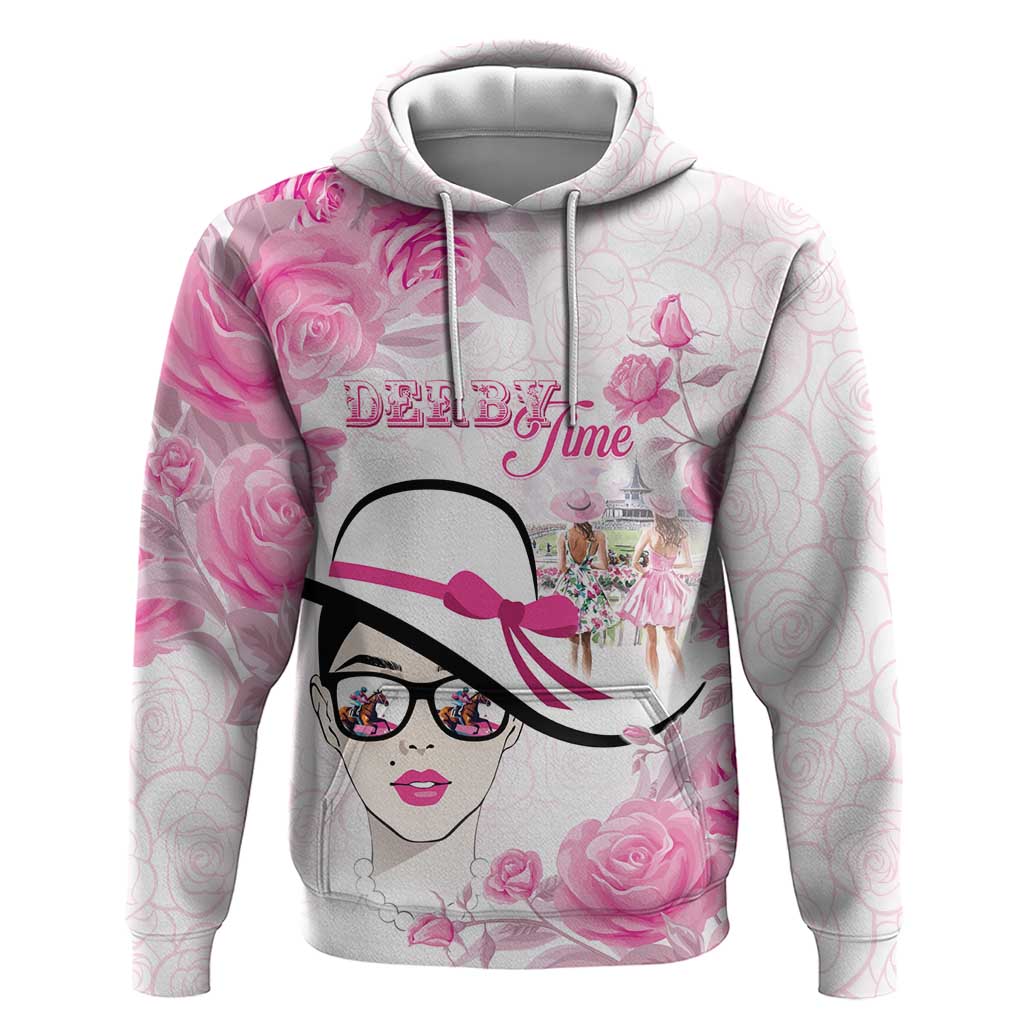Kentucky Horse Racing Zip Hoodie Fancy Ladies