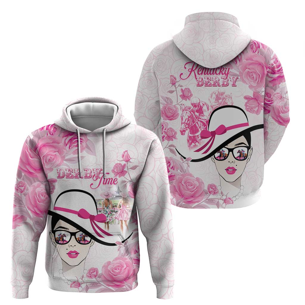 Kentucky Horse Racing Zip Hoodie Fancy Ladies