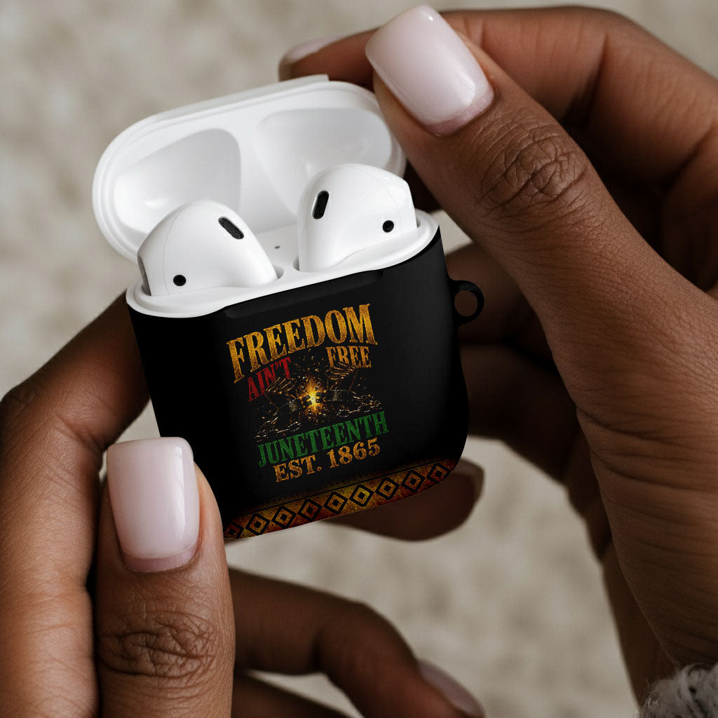 Juneteenth 1865 AirPods Case Freedom Ain't Free