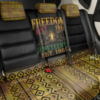 Juneteenth 1865 Back Car Seat Cover Freedom Ain't Free