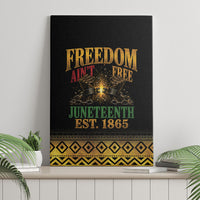 Juneteenth 1865 Canvas Wall Art Freedom Ain't Free