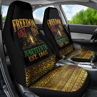 Juneteenth 1865 Car Seat Cover Freedom Ain't Free