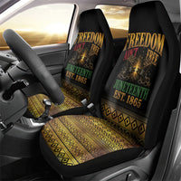 Juneteenth 1865 Car Seat Cover Freedom Ain't Free