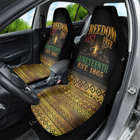 Juneteenth 1865 Car Seat Cover Freedom Ain't Free