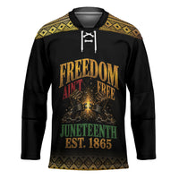 Juneteenth 1865 Hockey Jersey Freedom Ain't Free