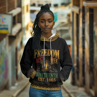 Juneteenth 1865 Hoodie Freedom Ain't Free