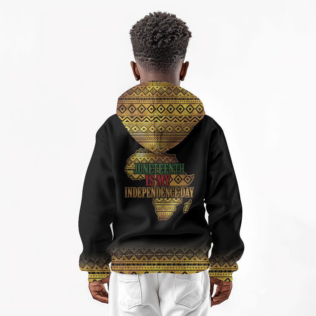 Juneteenth 1865 Kid Hoodie Freedom Ain't Free