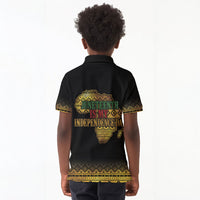 Juneteenth 1865 Kid Polo Shirt Freedom Ain't Free