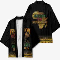 Juneteenth 1865 Kimono Freedom Ain't Free
