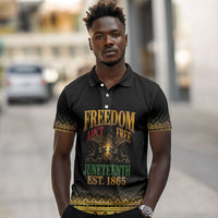 Juneteenth 1865 Polo Shirt Freedom Ain't Free