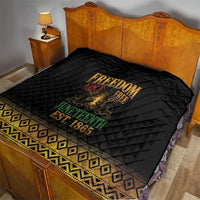 Juneteenth 1865 Quilt Freedom Ain't Free