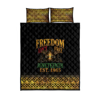 Juneteenth 1865 Quilt Bed Set Freedom Ain't Free