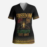 Juneteenth 1865 Scrub Top Freedom Ain't Free