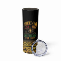 Juneteenth 1865 Skinny Tumbler Freedom Ain't Free