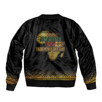 Juneteenth 1865 Sleeve Zip Bomber Jacket Freedom Ain't Free