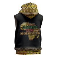 Juneteenth 1865 Sleeveless Hoodie Freedom Ain't Free