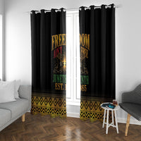Juneteenth 1865 Window Curtain Freedom Ain't Free