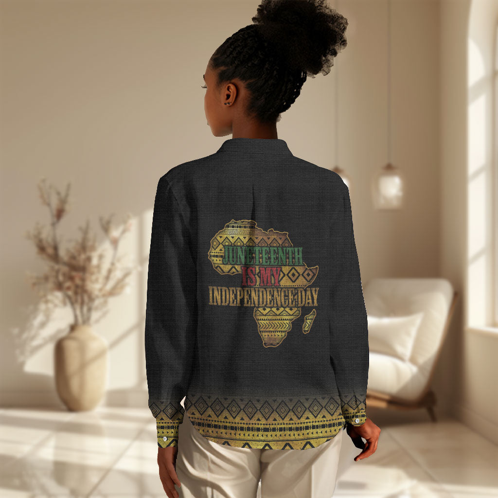 Juneteenth 1865 Women Casual Shirt Freedom Ain't Free
