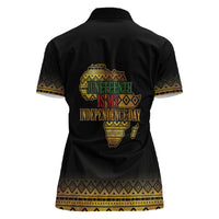 Juneteenth 1865 Women Polo Shirt Freedom Ain't Free