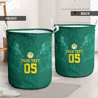 Custom Senegal Football Laundry Basket Lions Of Teranga Sporty Style