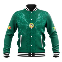 Custom Senegal Football Baseball Jacket Lions Of Teranga Sporty Style