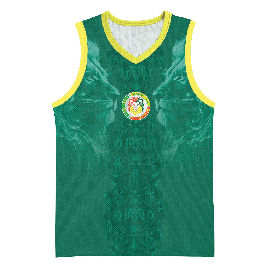 Custom Senegal Football Basketball Jersey Lions Of Teranga Sporty Style