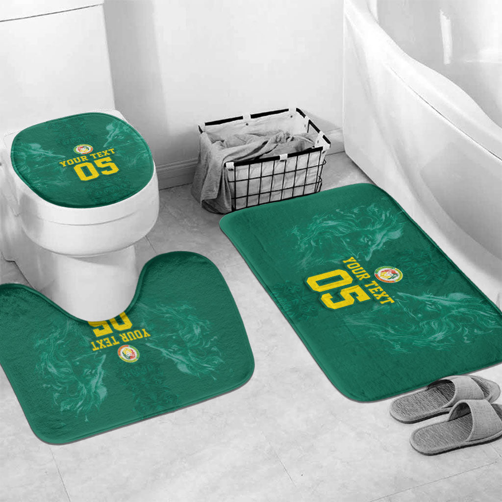 Custom Senegal Football Bathroom Set Lions Of Teranga Sporty Style