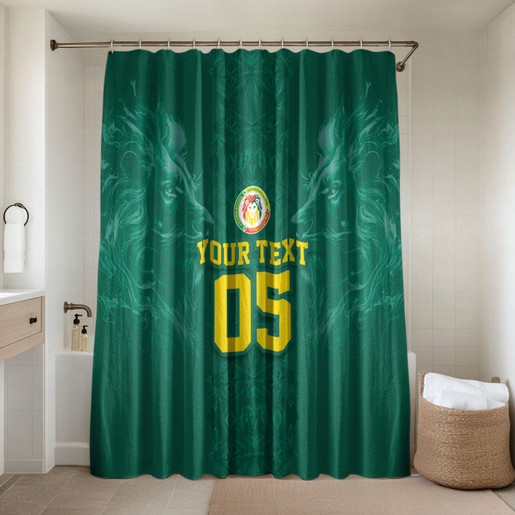 Custom Senegal Football Bathroom Set Lions Of Teranga Sporty Style